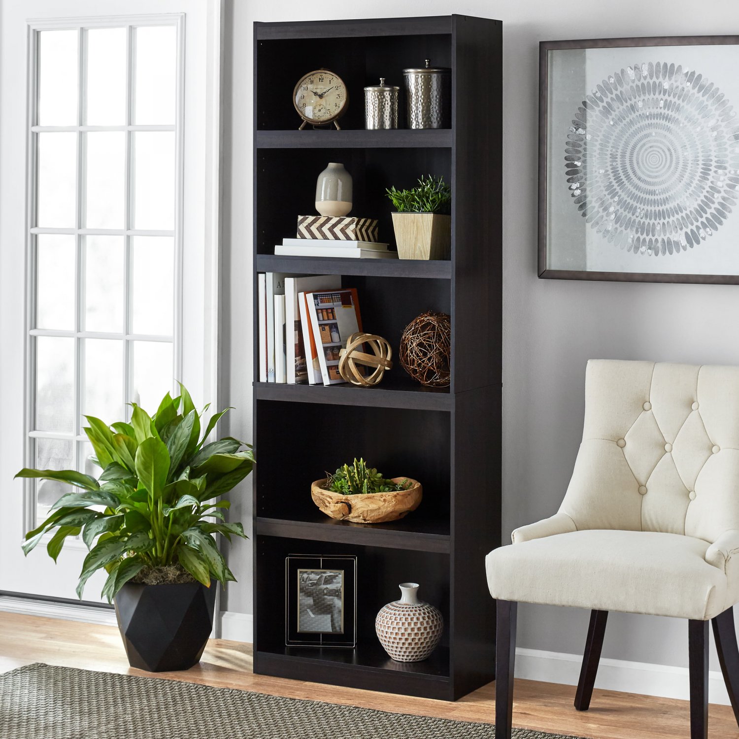 Mainstays Framed 5Shelf Bookcase