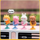 Anime Cute Animal Shaking Head Spring Toys Car Panel Dashboard Decoration PVC