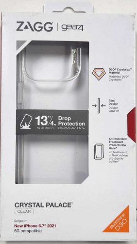 ZAGG - Gear4 Crystal Palace Case for Apple iPhone 13 Pro Max - Clear