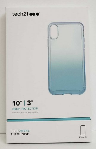 TECH21 - Pure Ombre for Apple iPhone XR - Turquoise