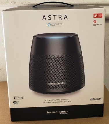 NEW Harman Kardon Astra - Bluetooth Speaker with Amazon Alexa - Black