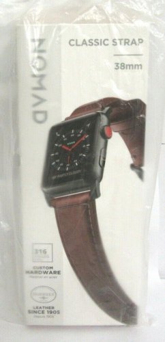 Nomad Classic Leather Watch Band Strap for Apple Watch 1 2 3 4 5 38mm 38mm Brown
