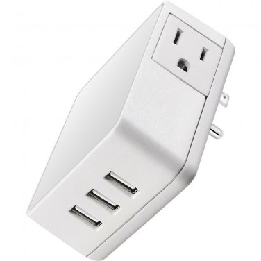 Insignia 2-Outlet Flat Panel Wall Tap with 3 USB Ports (NS-MMP2A3U-WH-C)