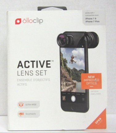 OLLOCLIP Active Lens Set Telephoto Wide Angle iPhone 7/7 Plus 8/8 Plus SE 2020