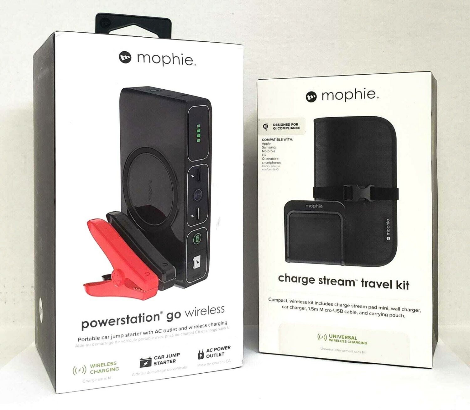 mophie Powerstation Go Portable Car Jump Starter & Charge Stream Travel Kit