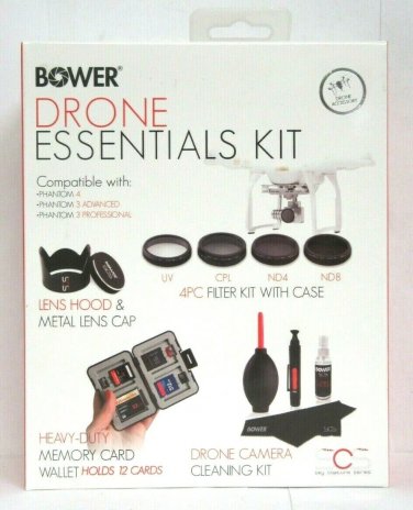 Bower 4-in-1 Drone Essentials Kit for DJI Phantom 3 Advanced/Pro Phantom 4