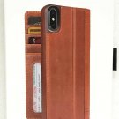 Twelve South Journal for iPhone XS MAX, Wallet Folio Case -  Cognac Leather