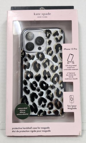 NEW kate spade NY Hardshell Magsafe Case for iPhone 13 Pro (6.1&acirc;��) Leopard