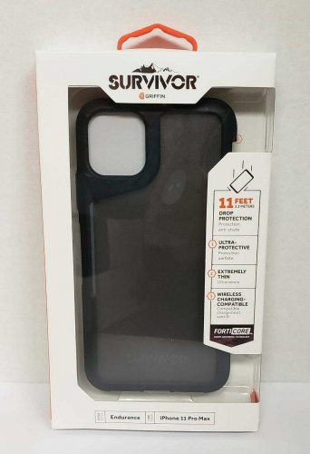 Griffin Survivor Endurance Protective Case  iPHONE 11 PRO MAX- BLACK
