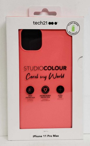 Tech21 - Studio Colour Case for Apple iPhone 11 Pro MAX - Coral
