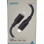 Anker - PowerLine III Flow USB-C to Lightning Cable 6-ft - Black #3011