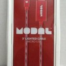 Modal - 3' Micro USB Charge-and-Sync Cable - Red