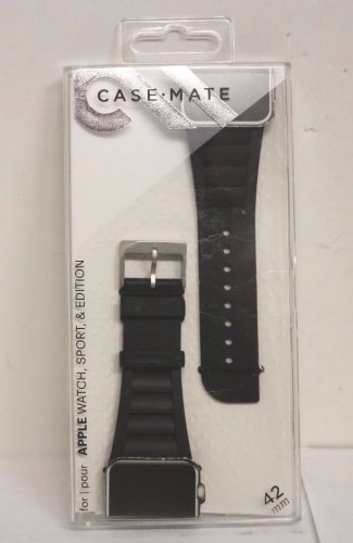 Case-Mate - Vented Smartwatch Band for Apple Watch 42mm/44mm - Black - CM032791