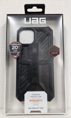 NEW UAG - Monarch Series Case for iPhone 13 - Carbon Fiber
