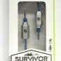 Griffin - Survivor AUX 4' Auxiliary Audio Cable - Blue