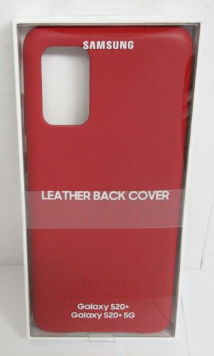 Samsung Galaxy S20+ 5G Leather Cover Case - Red