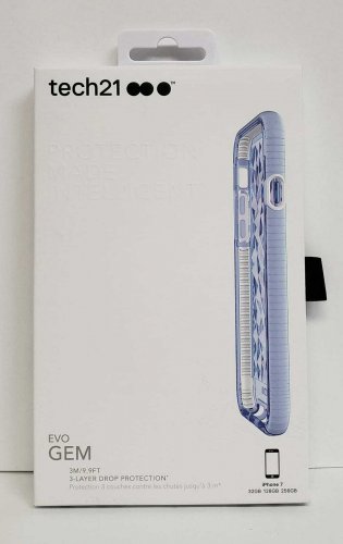 TECH21 - Evo Gem for Apple iPhone 6/6s/7/8/SE 2020 - Lilac Tint