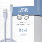 Insignia - 10' Lightning to USB Charge-and-Sync Cable - Purple