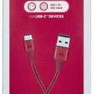 Modal - 4FT USB-C to USB-A Charge & Sync Cable - Red