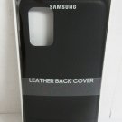 Samsung Galaxy S20+ 5G Leather Cover Case - Black