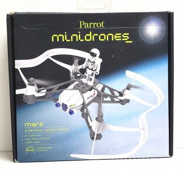 NEW Parrot Airborne Cargo MiniDrone Smartphone Controlled - Mars - White