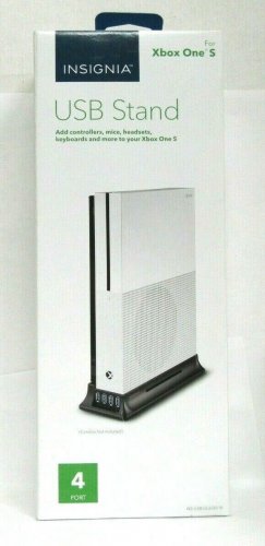 NEW Insignia Vertical Stand with USB 3.0 Hub for Xbox One S