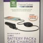 ReTrak ETPB2CM5 Premier 2-in-1 Car Charger, 2200 mAh Power Bank & Retractable