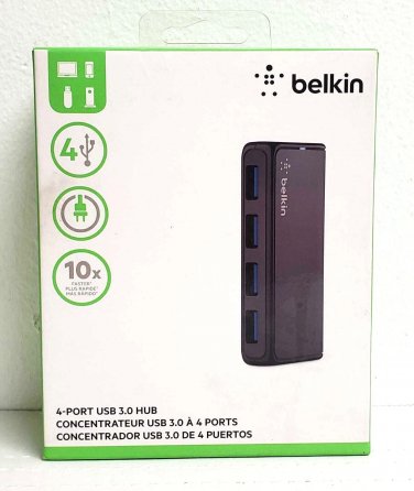 Belkin 4-Port Super Speed USB3.0 Hub - Black