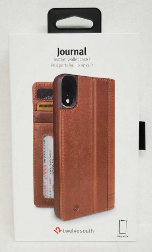 Twelve South Journal for iPhone XR Full Grain Leather Wallet Folio Case - CONGAC