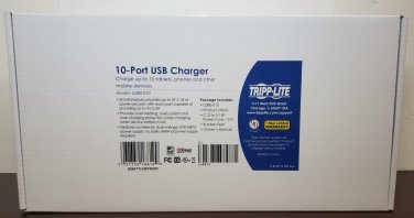 TRIPP LITE 10-PORT USB CHARGING STATION HUB U280-010 BLACK