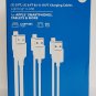 Dynex- 3'/6'/10' Lightning to USB Cables (3 Pack) - White