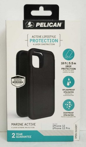 PELICAN - Marine Active Case for iPhone 12 and iPhone 12 Pro (5G) - Black