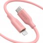 Anker - PowerLine III Flow USB-C to Lightning Cable 6-ft - Pink #3051