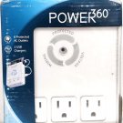 Panamax - Power 360 6-Outlet Wall Tap Charging Station - White
