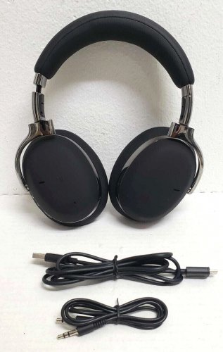 Montblanc MB 01 Over Ear Smart Wireless Bluetooth Headphones -Black/Chrome #102
