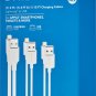 Lot of (5/10/20/50) Dynex- 3'/6'/10' Lightning to USB Cables (3 Pack) - White