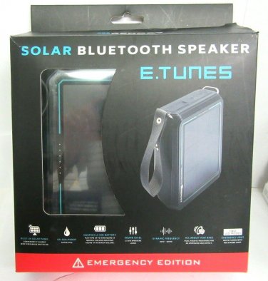 Renogy E.TUNES Solar Powered Bluetooth Speaker w/ 5000mAh Power Bank USB Charger