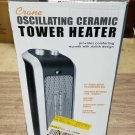 NOB Crane EE-7588 Oscillating Ceramic Tower Heater - Black