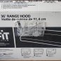 NOB Whirlpool UXT4236ADS - 36" Convertible Range Hood - Stainless #133 DENT