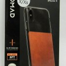 Nomad - Case for Apple iPhone X and XS - Brown/clear