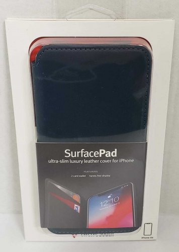 Twelve South SurfacePad Leather Cover for iPhone XR - Deep Teal