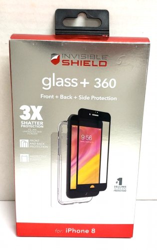 Zagg InvisibleShield Glass+ Screen Protector & Case for iPhone 8/7/ SE 2nd Gen