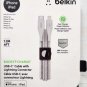Belkin DuraTek Plus USB Lightning Cable - USB-A Cable with Leather Strap