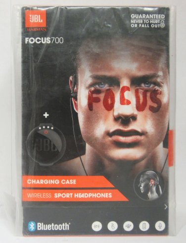 JBL Focus 700 In-Ear Wireless Sport Headphones with Charging Case - Black