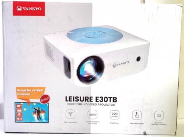 Vankyo Leisure E30TB Portable 1080p Video Projector with Screen