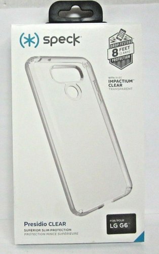 Speck Presidio Clear Slim Protective Case Cover for LG G6 - Clear
