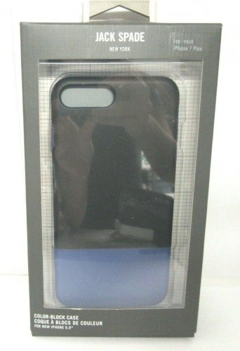 JACK SPADE Color Block Case for iPhone 8 Plus 7 Plus 6s Plus - Fulton Black/Blue