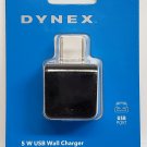Dynex - 5 W USB Wall Charger - Black