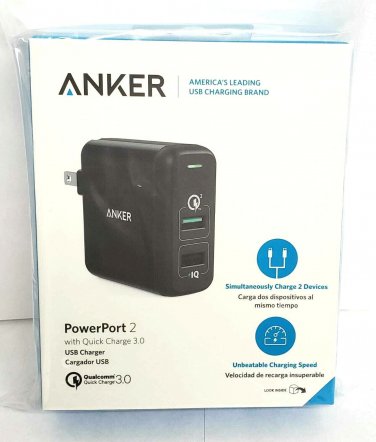 Anker - PowerPort AC Power Adapter w/ QC 3.0 - Black