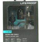 LifeProof - LifeActiv 15.67" Micro USB-to-USB Type A Cable - Black